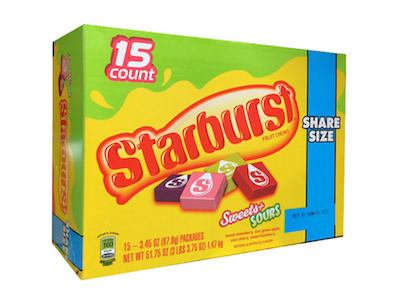 Starburst Sweet & Sour Share Size - 15ct CandyStore.com
