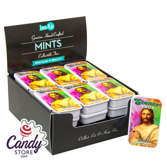 Stoner Jesus Peppermint Mints 0.56oz Tins - 24ct CandyStore.com