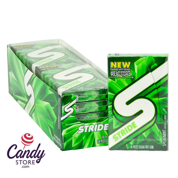 Stride Spearmint Gum 14-Piece - 10ct CandyStore.com