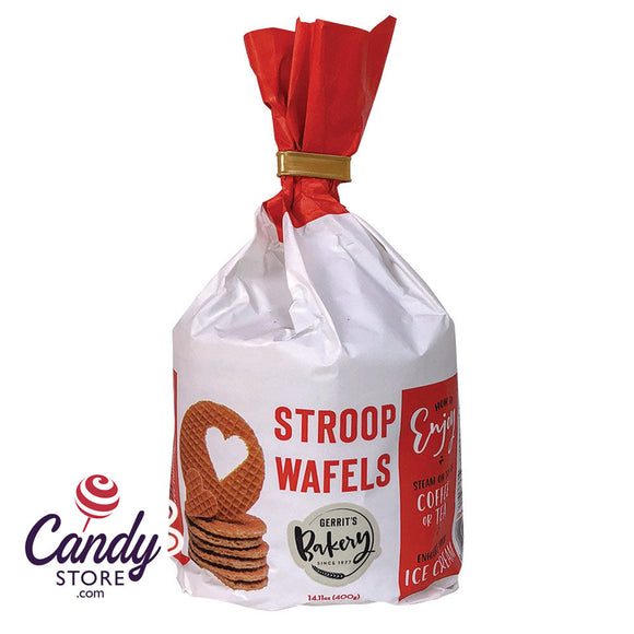 Stroopwafels - Stand Up Bag - 14.11oz - 10-Piece - 12ct CandyStore.com