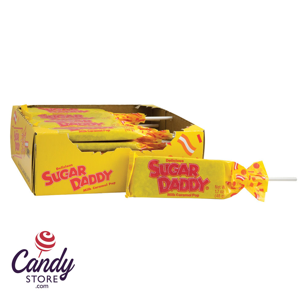 Daddy Candy Sugar Daddy Caramel Pops Large - 24ct | CandyStore.com