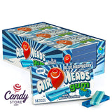 Sugar Free Blue Raspberry Airheads Gum 14-Piece 1.19oz - 12ct CandyStore.com