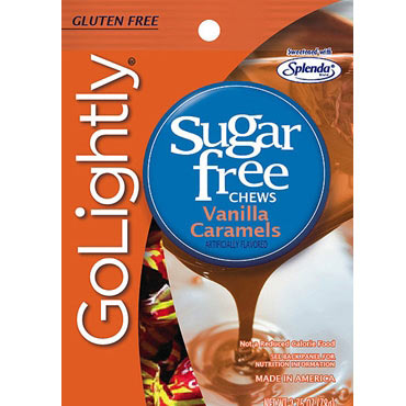 Sugar Free Vanilla Caramel Chews Peg Bags - 12ct CandyStore.com