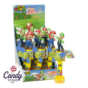 Super Mario Light Up Fan With Candy 0.35oz - 12ct CandyStore.com