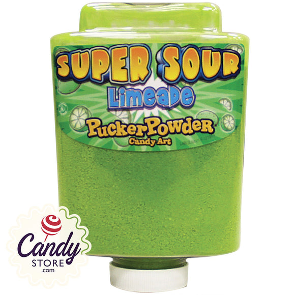 Super Sour Limeade Pucker Powder Candy Art - 9oz Bottle CandyStore.com
