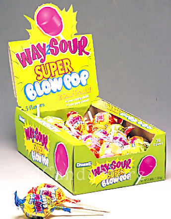 Super Way-2-Sour Blow Pops - 36ct CandyStore.com