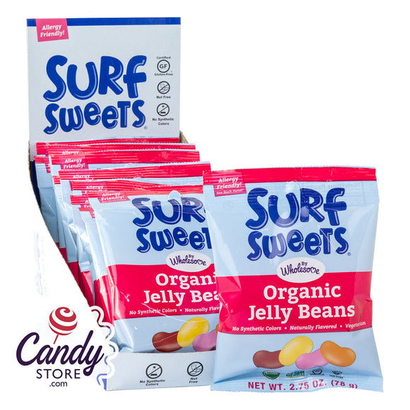 Surf Sweets Organic Jelly Beans 2.75oz Bag - 12ct CandyStore.com