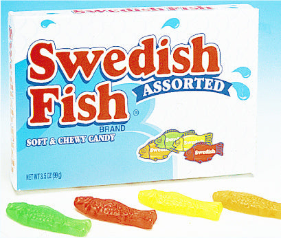 Swedish Fish Assorted Box Candy, 3.5 Ounce, 12 Per Case Swedish Fish Assorted Box Candy, 3.5 Ounce, 12 Per Case