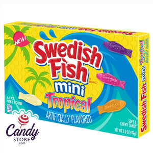 Swedish Fish Mini Tropical 3.5oz Theater Box - 12ct CandyStore.com