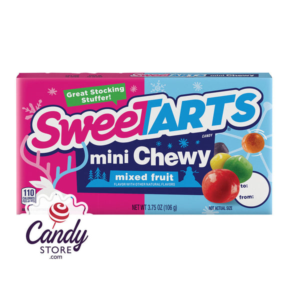 Sweetarts Christmas Mini Chewy 3.75oz Theater Boxes - 12ct CandyStore.com