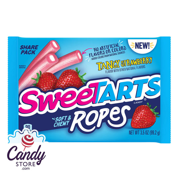 Sweetarts Strawberry Ropes 3.5oz - 12ct CandyStore.com
