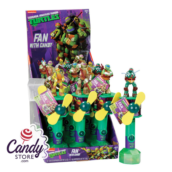 Teenage Mutant Ninja Turtles Candy Fan 0.35oz - 12ct CandyStore.com