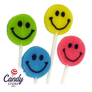 Teeny Happy Face Pops - 192ct CandyStore.com