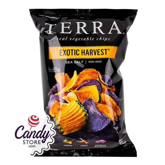 Terra Chips Exotic Harvest Sea Salt Chips 6oz Bags - 12ct CandyStore.com