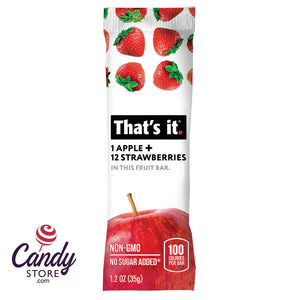 That's It Apple Strawbery Fruit Bar 1.2oz - 12ct CandyStore.com