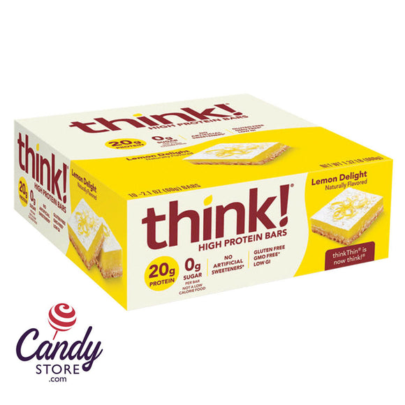 Think! Lemon Delight Protein Bar 2.1oz - 10ct CandyStore.com