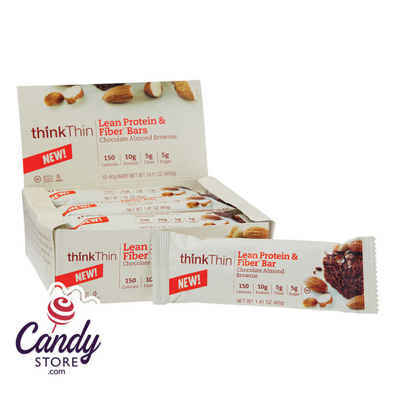 Think Thin Chocolate Almond Brownie Protein Bar 1.41oz - 10ct CandyStore.com