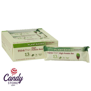 Think Thin Chocolate Mint Plant Based Protein Bar 1.94oz - 10ct CandyStore.com