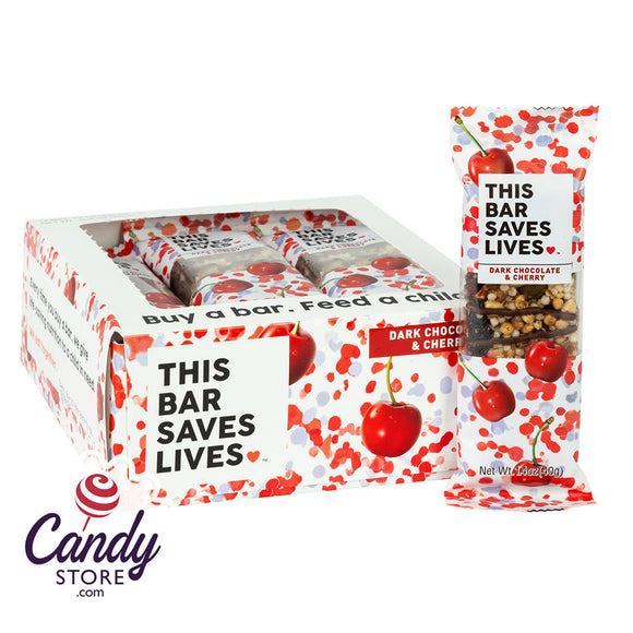 This Bar Saves Lives Dark Chocolate Cherry 1.4oz - 12ct CandyStore.com