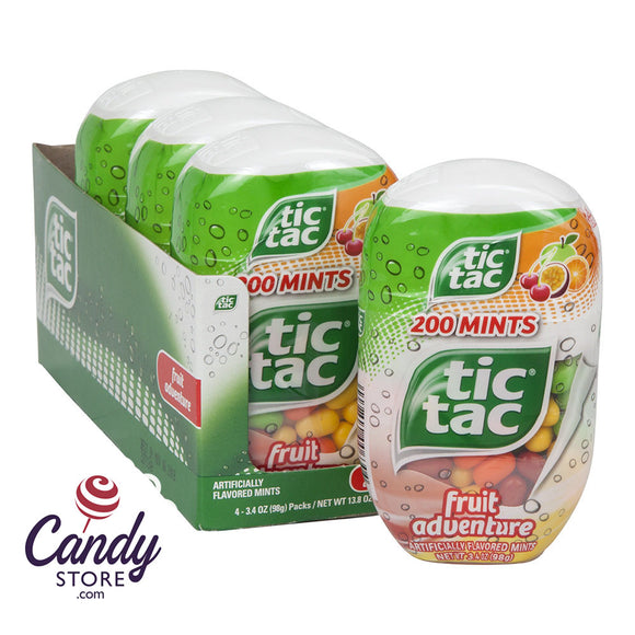Tic Tac Fruit Adventure Bottle Pack 3.4oz - 4ct CandyStore.com