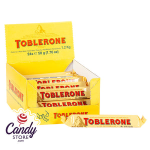 Toblerone Milk 1.76oz Bars - 24ct CandyStore.com