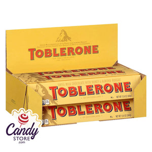 Toblerone Milk Chocolate Bars 12.6oz - 10ct Box CandyStore.com