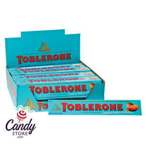 Toblerone Milk Chocolate Crunchy Salted Almond Bars - 20ct CandyStore.com