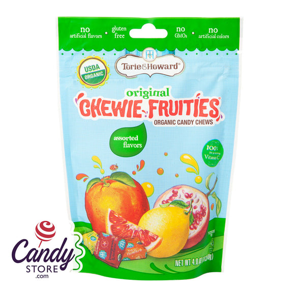 Torie & Howard Assorted Chewie Fruities 4oz Pouch - 6ct CandyStore.com