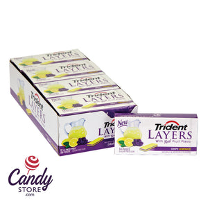 Trident Layers Grape Lemonade Gum - 12ct CandyStore.com