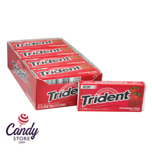 Trident Strawberry Gum - 12ct CandyStore.com