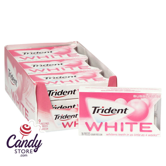 Trident White Minty Bubble Gum - 9ct CandyStore.com