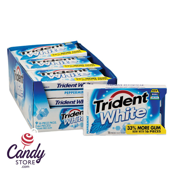 Trident White Peppermint Gum - 9ct CandyStore.com