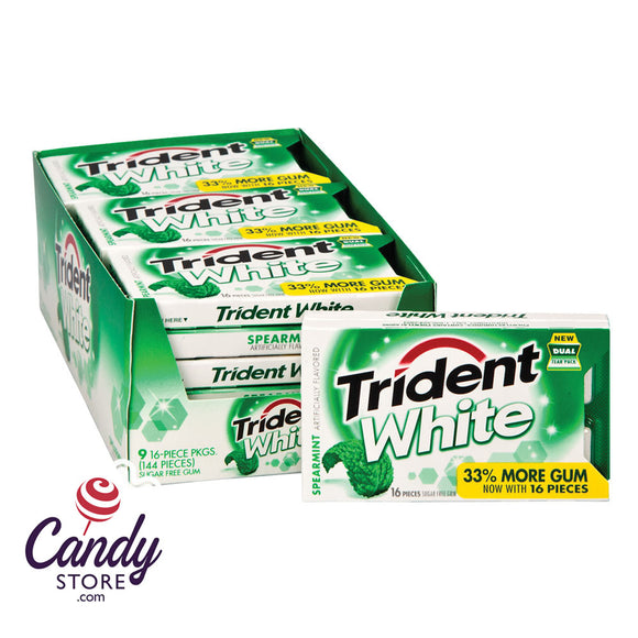 Trident White Spearmint Gum - 9ct CandyStore.com