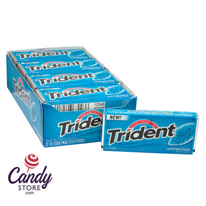 Trident Wintergreen Gum - 12ct CandyStore.com
