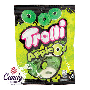 Trolli Gummy Apple O's 4.25oz Peg Bag - 12ct CandyStore.com