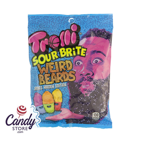 Trolli Sour Brite Weird Beards 4.25oz Peg Bag - 12ct CandyStore.com