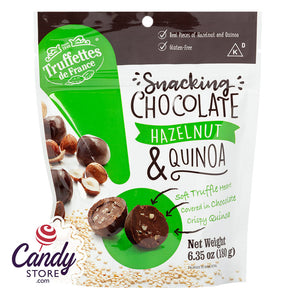 Truffettes Snacking Chocolate Hazelnut & Quinoa 6.35oz Bag - 12ct CandyStore.com
