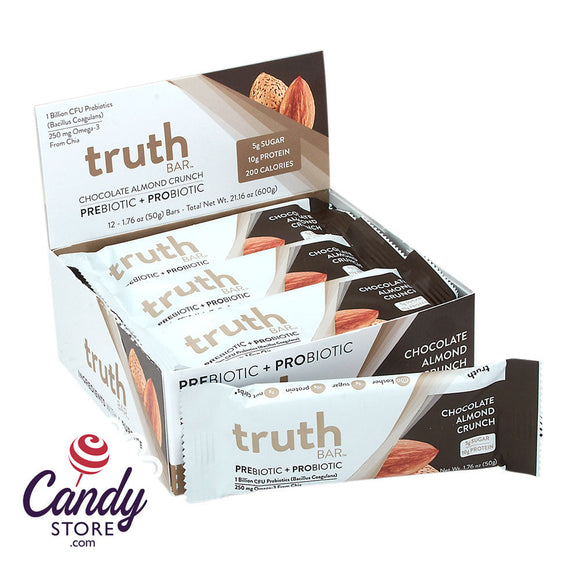 Truth Bars Chocolate Almond Crunch 1.76oz 12ct - 12ct CandyStore.com