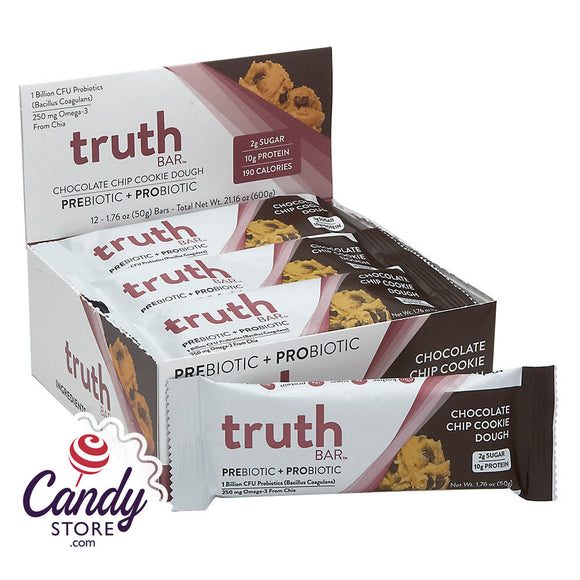 Truth Bars Chocolate Chip Cookie Dough 1.76oz 12ct - 12ct CandyStore.com