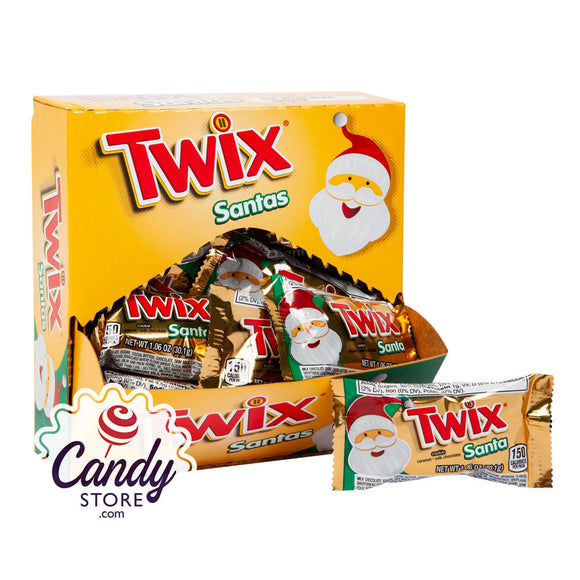 Twix Santa 1.06oz - 96ct CandyStore.com