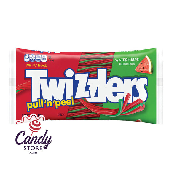 Twizzlers Pull 'N' Peel Watermelon Laydown Bags 14 0Z - 24ct CandyStore.com