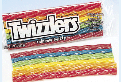 Twizzlers Rainbow Licorice Twists - 18ct CandyStore.com