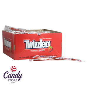 Twizzlers Strawberry Twists Wrapped 0.35oz - 180ct CandyStore.com