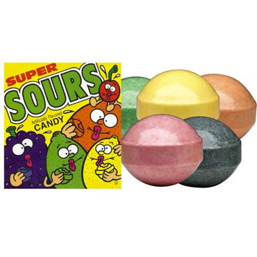 Uncoated Super Sours - 20lb CandyStore.com