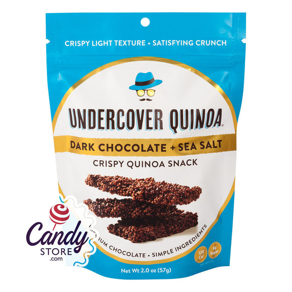 Undercover Quinoa Dark Chocolate + Sea Salt 2oz Bags - 12ct CandyStore.com
