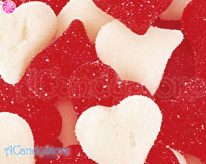 Valentine Gummi Sanded Hearts - 5lb CandyStore.com