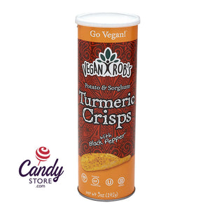 Vegan Rob's Turmeric Crisp With Black Pepper 5oz Tube - 12ct CandyStore.com
