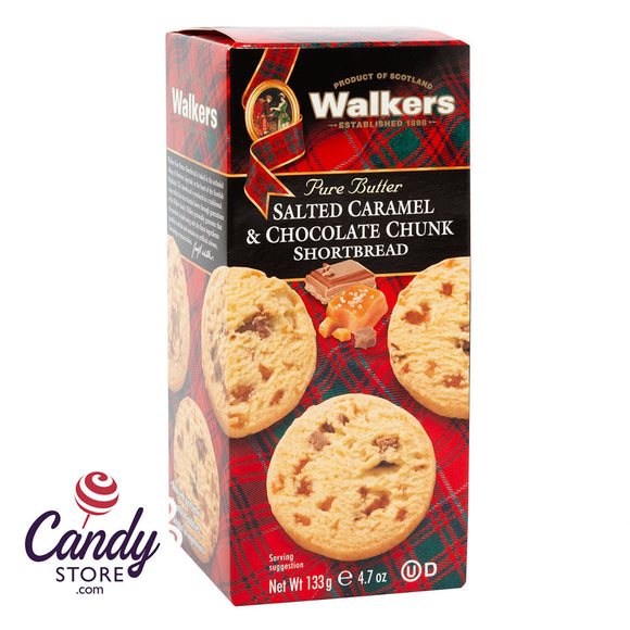 Walkers Salted Caramel & Chocolate Chunk Shortbread 4.7oz Box - 12ct CandyStore.com
