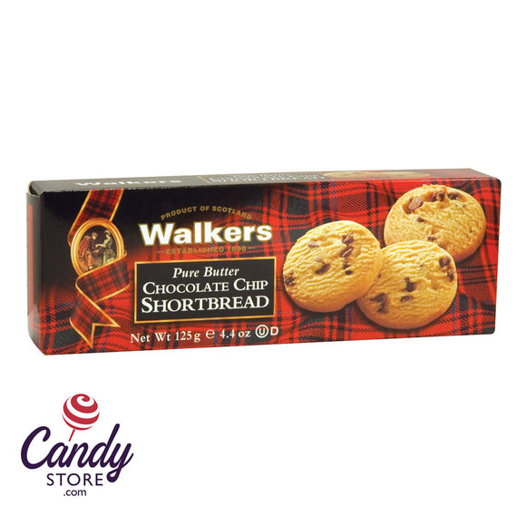 Walkers Shortbread Chocolate Chip Cookies 4.4oz Box - 12ct CandyStore.com