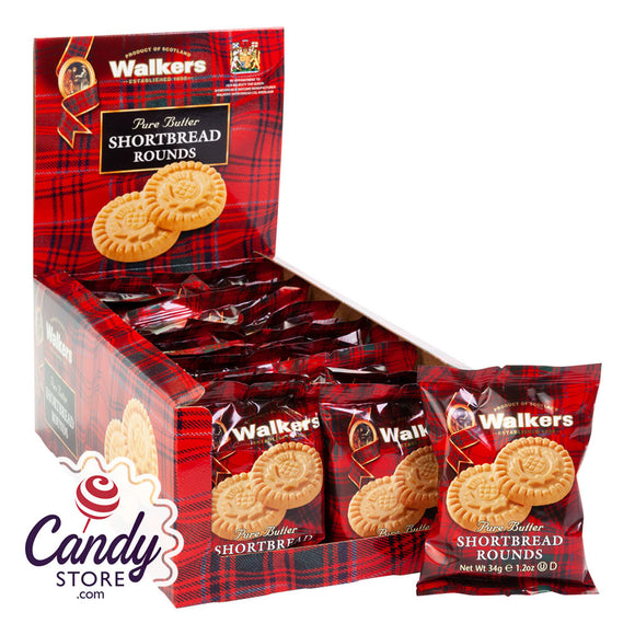 Walkers Shortbread Rounds Twin Pack 1.2oz - 22ct CandyStore.com